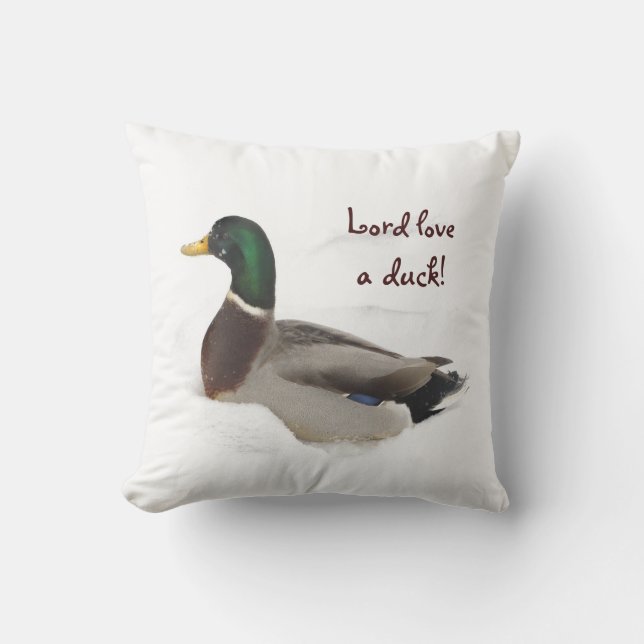 Lord Liebe a Duck Animal Outlove Kissen (Vorderseite)