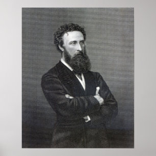 Lord Lytton, graviert von Edward Stodart Poster