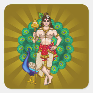 Lord Murugan Aufkleber