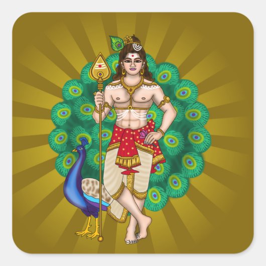 Lord Murugan Aufkleber (Vorderseite)