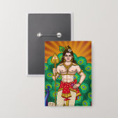 Lord Murugan Knopf Button (Vorderseite/Rückseite)