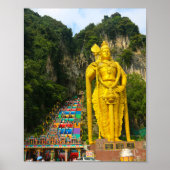 Lord Murugan & Treppe bei Batu Höhlen 2 Poster (Vorne)