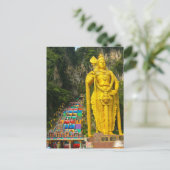 Lord Murugan & Treppe bei Batu Höhlen 2 Postkarte (Stehend Vorderseite)