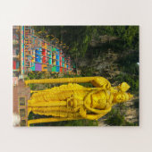 Lord Murugan & Treppe bei Batu Höhlen 2 Puzzle (Horizontal)