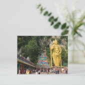 Lord Murugan & Treppe in Batu Höhlen 3 Postkarte (Stehend Vorderseite)