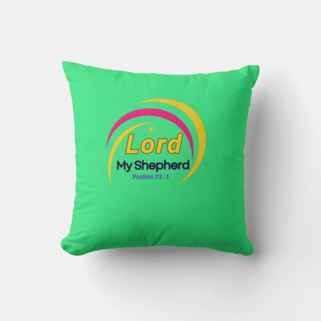 Lord My Sheperd (Psalm 23:1) Kissen (Vorderseite)