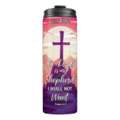 Lord My Shepherd Mountain Sunrise Thermosbecher (Vorderseite)