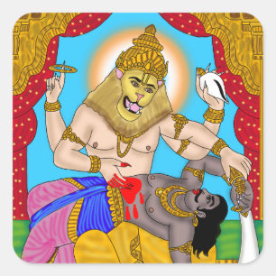 Lord Narasimha Aufkleber