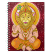 Lord Narsimha Notizbuch Notizblock (Vorderseite)