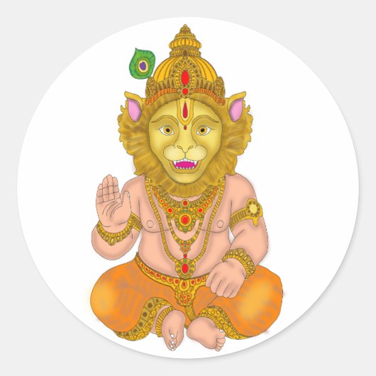 Lord Narsimha Stickers (Vorderseite)