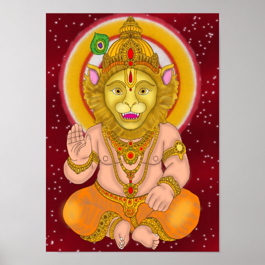 Lord Narsimha-Uhr Poster (Vorne)