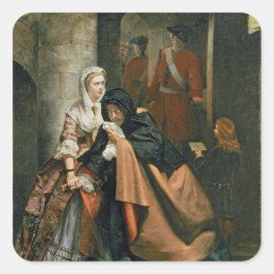 Lord Nithsdale, Escape from Tower Quadratischer Aufkleber