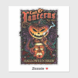 Lord O’ Lanterns Die Cut Sticker - Halloween Brew