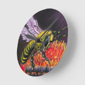 Lord of Honey Runde Wanduhr (Winkel)