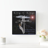 Lord of Lords King of Kings Quadratische Wanduhr (Zuhause)