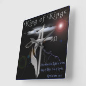 Lord of Lords King of Kings Quadratische Wanduhr (Winkel)