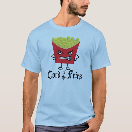 Lord of the Fries (schwarzer Titel) T-Shirt (Vorderseite)