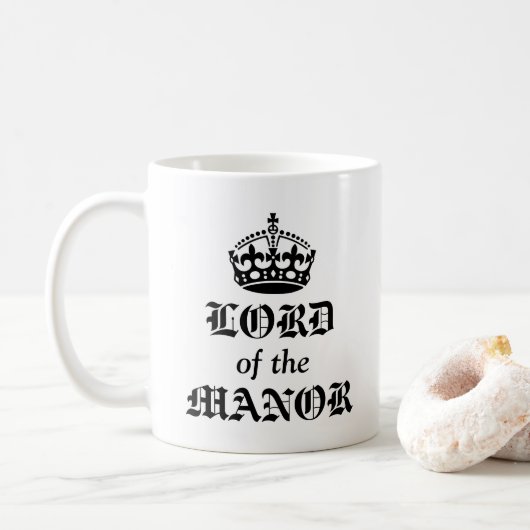 Lord of the manor Crown thematied Kaffeetasse (Mit Donut)