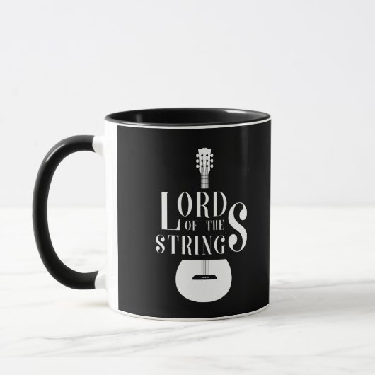 Lord Of The String Guitar TShirt Tasse (Links)