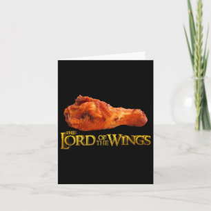 Lord of the Wings - Funny Grillen and Koch Gift Karte