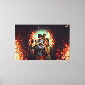 Lord Radha Krishna Canvas Print Picture 2 Leinwanddruck (Vorderseite)