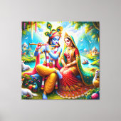 Lord Radha Krishna Canvas Print Picture Leinwanddruck (Vorderseite)
