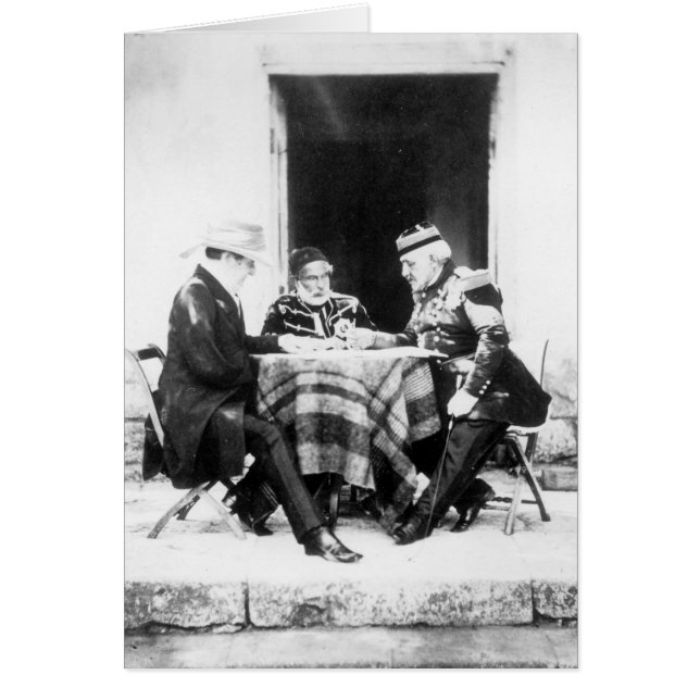 Lord Raglan, Omar Pasha und General Pelissier, (Vorne)