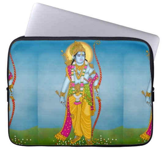 Lord Ram Laptop Case – Divine Protection Design (Vorderseite)