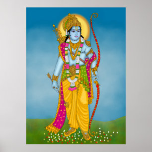 Lord Ram Poster – Göttliche Wandkunst
