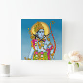 Lord Ram Wall Clock Quadratische Wanduhr (Zuhause)