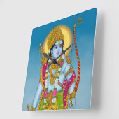Lord Ram Wall Clock Quadratische Wanduhr (Winkel)