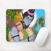 Lord Rama & Hanuman  Mousepad (Mit Mouse)