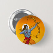 Lord Rama Knopf Button (Vorne & Hinten)