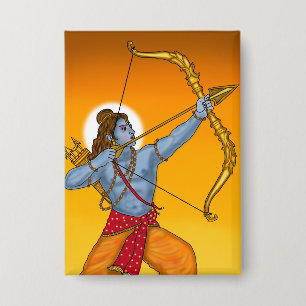 Lord Rama Knopf Button