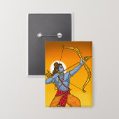 Lord Rama Knopf Button (Vorderseite/Rückseite)