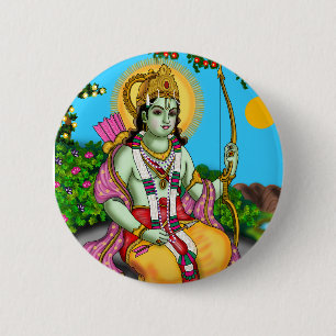 Lord Rama Knopf Button