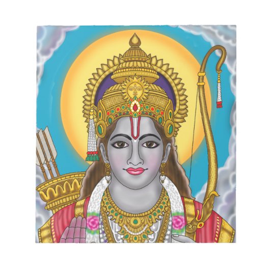 Lord Rama Notepad Notizblock (Vorderseite)
