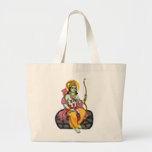 Lord Rama-Tragetasche Jumbo Stoffbeutel (Vorne)