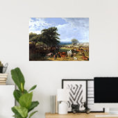 Lord Rivers's Stud Farm von Jacques-Laurent Agasse Poster (Heimbüro)