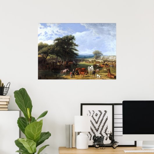 Lord Rivers's Stud Farm von Jacques-Laurent Agasse Poster (Heimbüro)