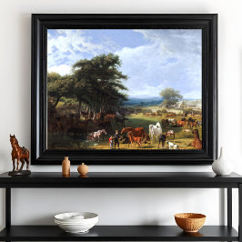 Lord Rivers's Stud Farm von Jacques-Laurent Agasse Poster