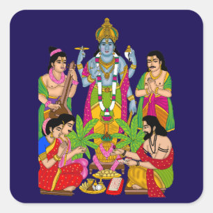 Lord Satyanarayan Aufkleber
