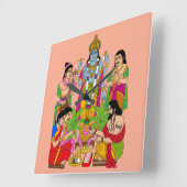 Lord Satyanarayan Wanduhr (Winkel)