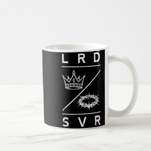 Lord Saviour Crown Christian God Jesus Bible Men W Kaffeetasse (Rechts)