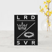 Lord Saviour Crown Christian God Jesus Bible Men W Karte (Gelbe Blume)