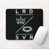 Lord Saviour Crown Christian God Jesus Bible Men W Mousepad (Mit Mouse)
