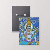 Lord Shani Dev Knopf Button (Vorderseite/Rückseite)