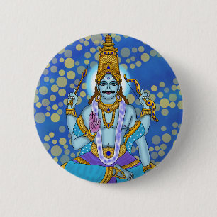 Lord Shani Dev Knopf Button