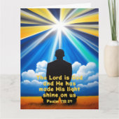 Lord Shine Your Light Faltcard Karte (Vorderseite)