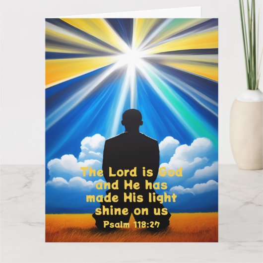 Lord Shine Your Light Faltcard Karte (Vorderseite)